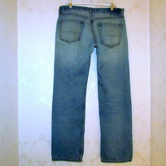 MEN'S LEVI'S DENIZEN 281 JEANS, 34 x 34 BLUE STRAIGHT LEG - Picture 4 of 10